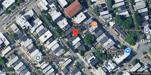 Aerial map of 1730 FILLMORE STREET, Bronx