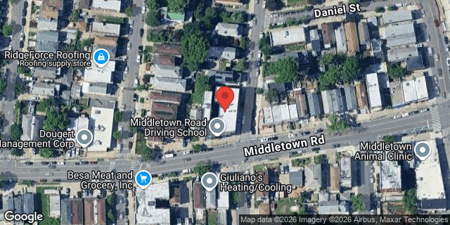 Aerial map of 1601 PLYMOUTH AVENUE, Bronx