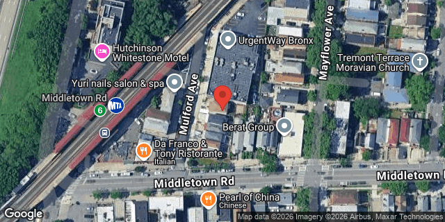 Aerial map of 1612 MULFORD AVENUE, Bronx