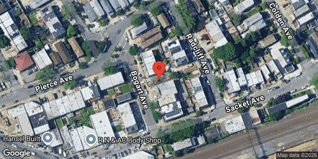 Aerial map of 1564 GARAGE BOGART AVENUE, Bronx