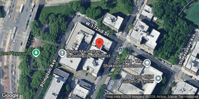 Aerial map of 1465 NELSON AVENUE, Bronx