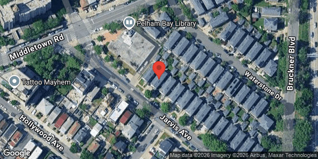 Aerial map of 1524 JARVIS AVENUE, Bronx