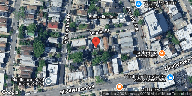 Aerial map of 2964 DANIEL STREET, Bronx