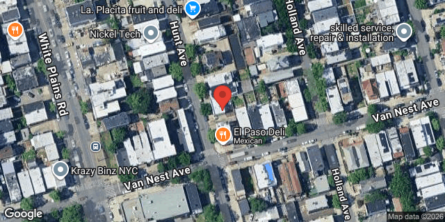 Aerial map of 1708 HUNT AVENUE, Bronx