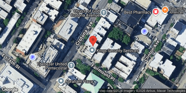 Aerial map of 1904 CROTONA AVENUE, Bronx