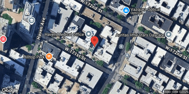 Aerial map of 703 WEST 171 STREET, Manhattan