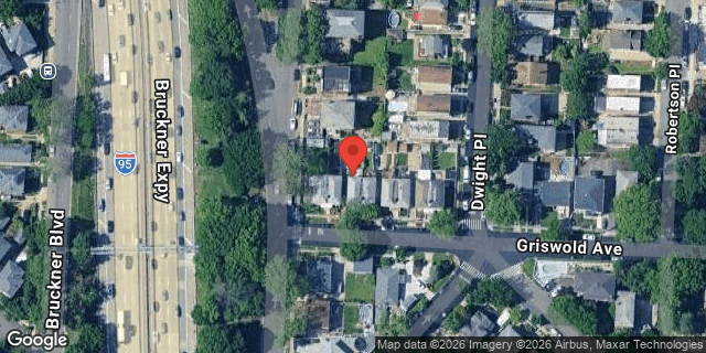 Aerial map of 3127 GRISWOLD AVENUE, Bronx