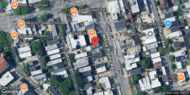Aerial map of 1731 WHITE PLAINS ROAD, Bronx