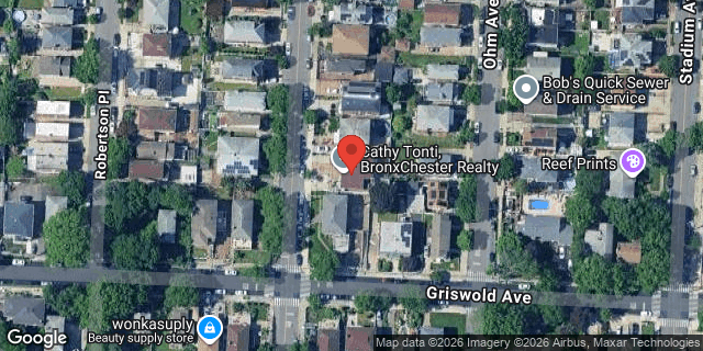 Aerial map of 1512 KENNELLWORTH PLACE, Bronx