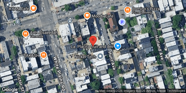 Aerial map of 1731 HUNT AVENUE, Bronx