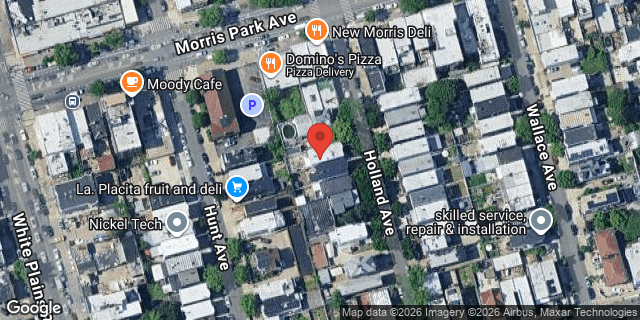 Aerial map of 1731 HOLLAND AVENUE, Bronx