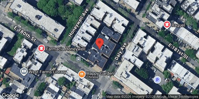 Aerial map of 901 EAST 180 STREET, Bronx