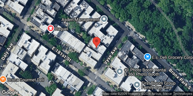 Aerial map of 2137 VYSE AVENUE, Bronx