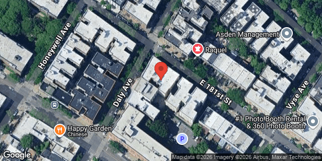 Aerial map of 924 EAST 181 STREET, Bronx