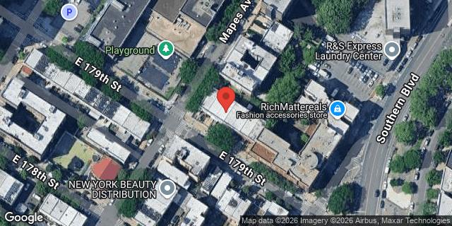 Aerial map of 805 EAST 179 STREET, Bronx