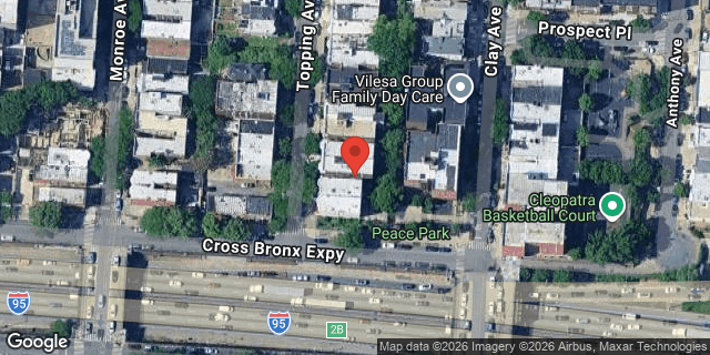 Aerial map of 1748 TOPPING AVENUE, Bronx