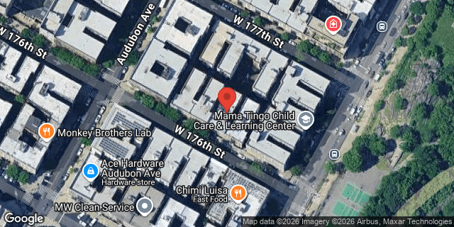 Aerial map of 507 WEST 176 STREET, Manhattan