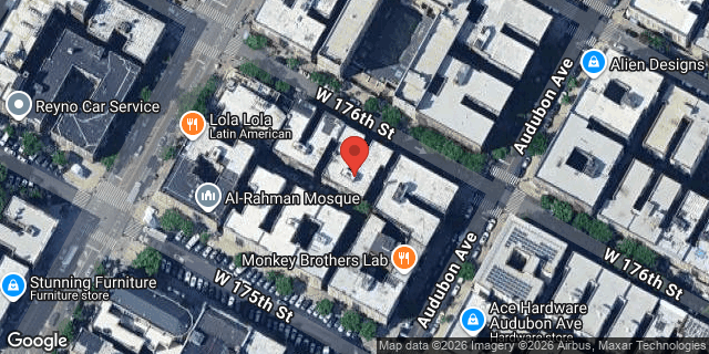 Aerial map of 574 WEST 176 STREET, Manhattan