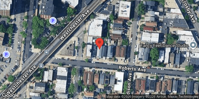 Aerial map of 2879 ROBERTS AVENUE, Bronx