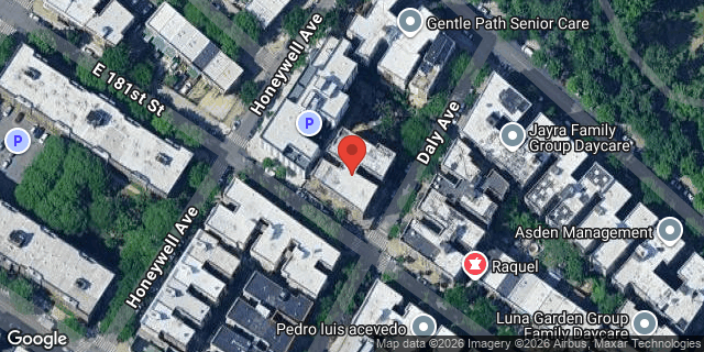 Aerial map of 2133 DALY AVENUE, Bronx