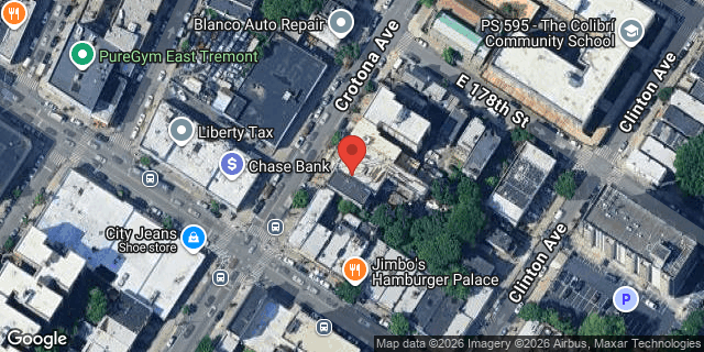 Aerial map of 1968 CROTONA AVENUE, Bronx