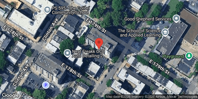 Aerial map of 750 EAST 179 STREET, Bronx