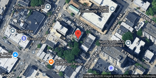Aerial map of 716 EAST 178 STREET, Bronx