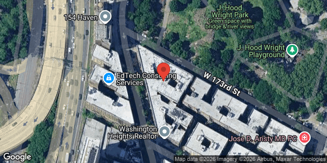 Aerial map of 736 WEST 173 STREET, Manhattan