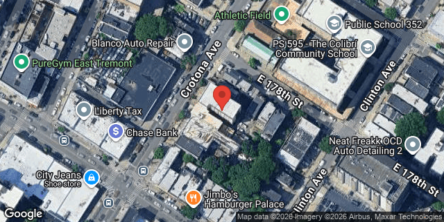 Aerial map of 1974 CROTONA AVENUE, Bronx