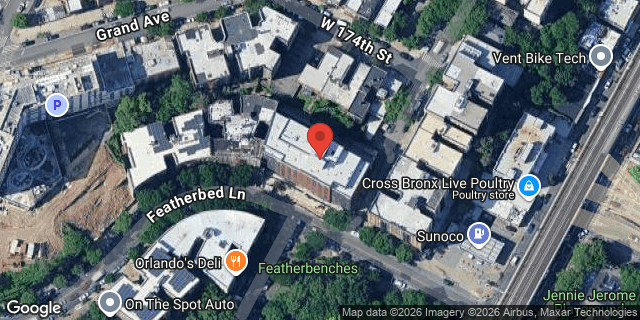 Aerial map of 29 FEATHERBED LANE, Bronx