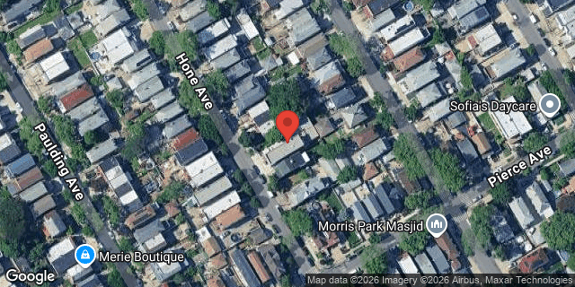 Aerial map of 1620 HONE AVENUE, Bronx