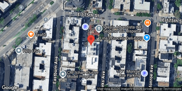 Aerial map of 1779 WEEKS AVENUE, Bronx