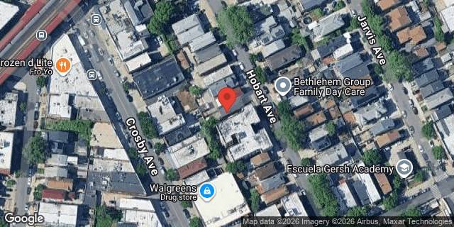Aerial map of 1731 HOBART AVENUE, Bronx