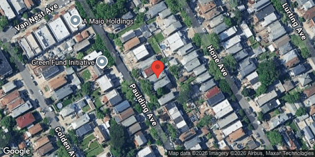 Aerial map of 1644 PAULDING AVENUE, Bronx