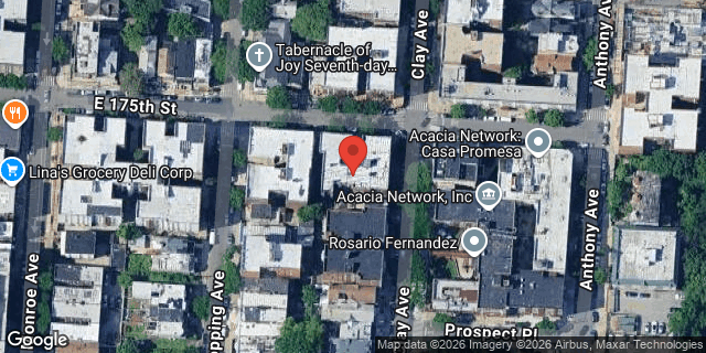 Aerial map of 274 EAST 175 STREET, Bronx
