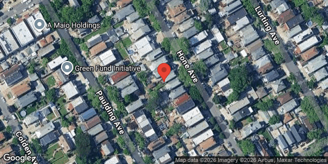 Aerial map of 1637 HONE AVENUE, Bronx