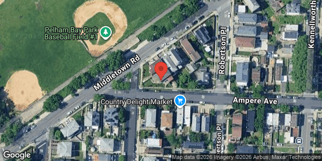 Aerial map of 3145 AMPERE AVENUE, Bronx