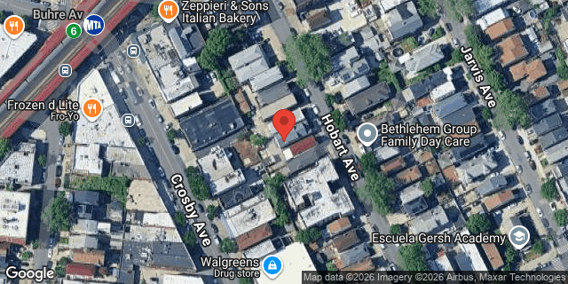 Aerial map of 1735 HOBART AVENUE, Bronx