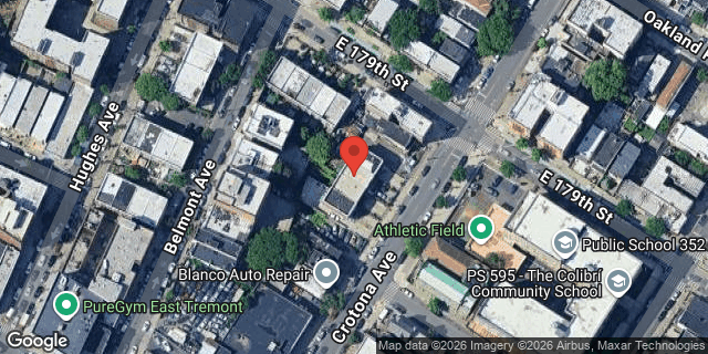 Aerial map of 1987 CROTONA AVENUE, Bronx