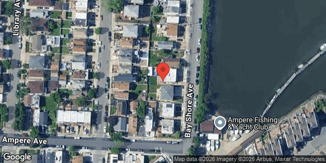 Aerial map of 1615 BAY SHORE AVENUE, Bronx