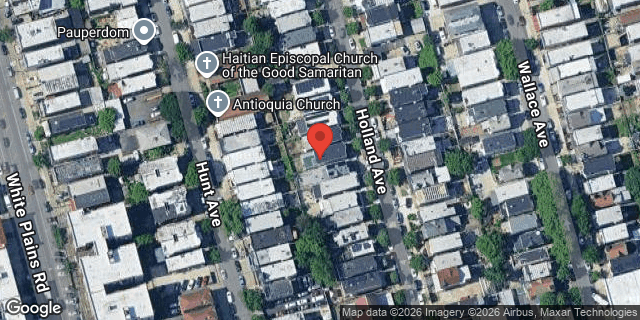 Aerial map of 1839 HOLLAND AVENUE, Bronx