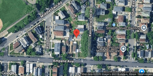 Aerial map of 1615 KENNELLWORTH PLACE, Bronx
