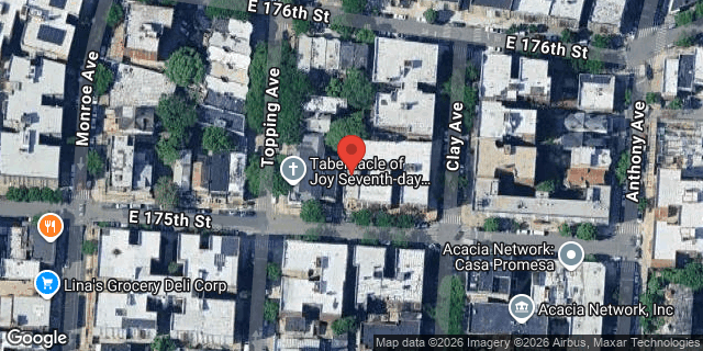 Aerial map of 269 EAST 175 STREET, Bronx