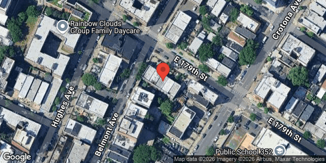 Aerial map of 664 EAST 179 STREET, Bronx