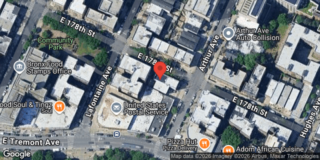 Aerial map of 590 EAST 178 STREET, Bronx