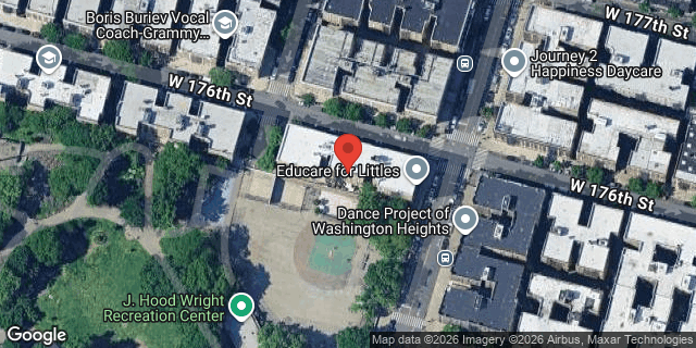 Aerial map of 353 FT WASHINGTON AVENUE, Manhattan