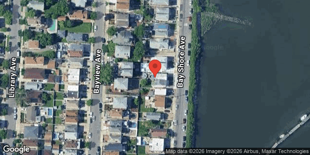 Aerial map of 1635 BAY SHORE AVENUE, Bronx