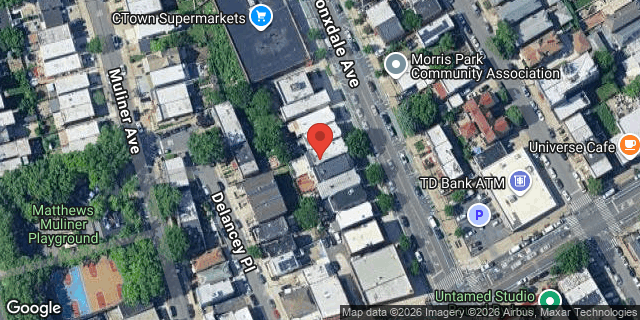 Aerial map of 1849 BRONXDALE AVENUE, Bronx