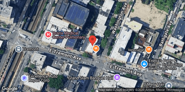 Aerial map of 467 EAST TREMONT AVENUE, Bronx