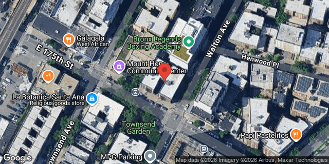 Aerial map of 65 EAST 175 STREET, Bronx